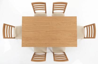 Solid Wood Dining Table & Chairs Set